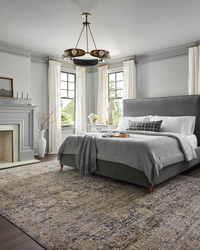 The Rug Corner Jean Stoffer x Loloi Katherine Charcoal / Gold
