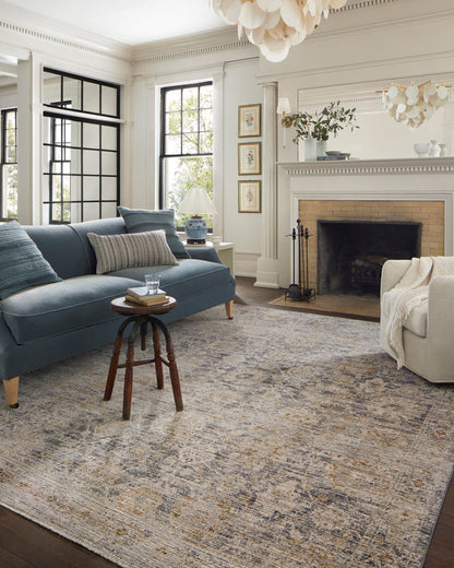 The Rug Corner Jean Stoffer x Loloi Katherine Charcoal / Gold