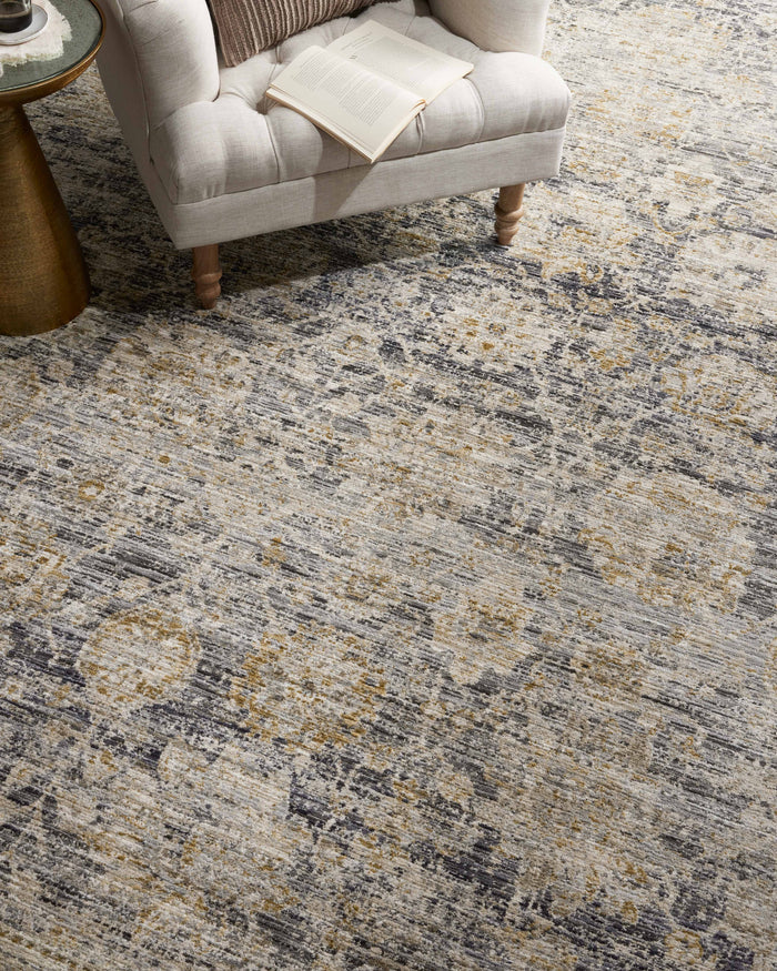 The Rug Corner Jean Stoffer x Loloi Katherine Charcoal / Gold