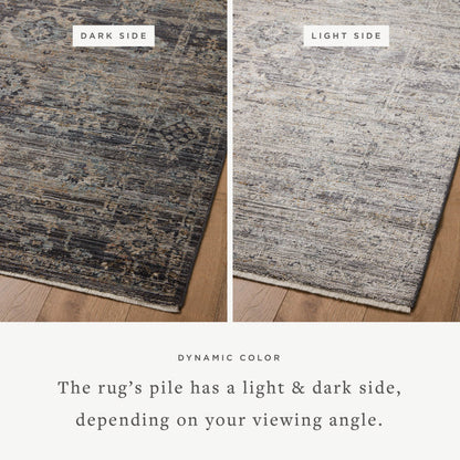 The Rug Corner Jean Stoffer x Loloi Jean Stoffer - Katherine Graphite / Jade Area Rug