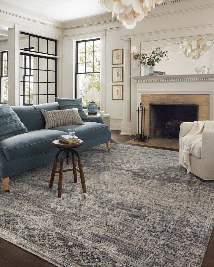 The Rug Corner Jean Stoffer x Loloi Jean Stoffer - Katherine Graphite / Jade Area Rug