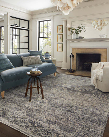 The Rug Corner Jean Stoffer x Loloi Jean Stoffer - Katherine Graphite / Jade Area Rug