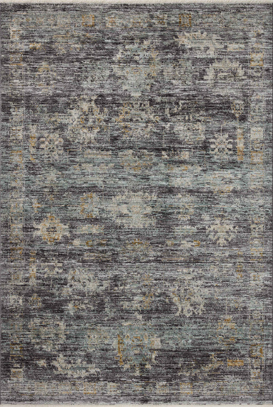 The Rug Corner Jean Stoffer x Loloi Jean Stoffer - Katherine Ink / Jade Area Rug