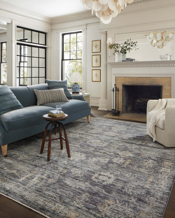 The Rug Corner Jean Stoffer x Loloi Jean Stoffer - Katherine Ink / Jade Area Rug