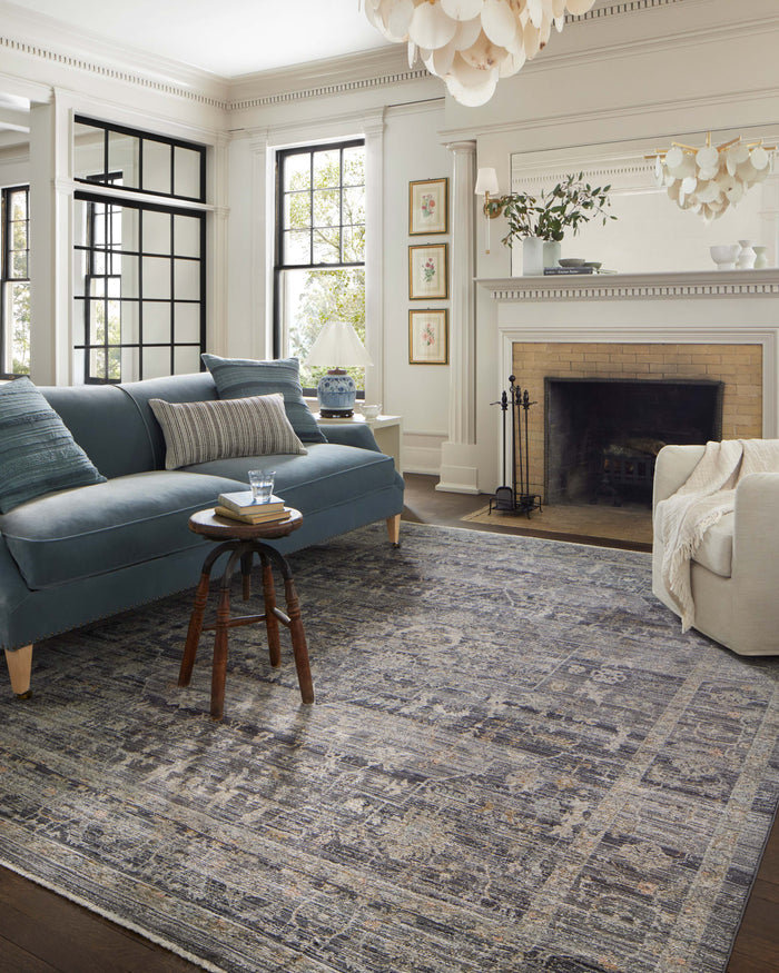 The Rug Corner Jean Stoffer x Loloi Jean Stoffer - Katherine Midnight  / Tobacco Area Rug
