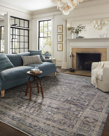 The Rug Corner Jean Stoffer x Loloi Jean Stoffer - Katherine Midnight  / Tobacco Area Rug