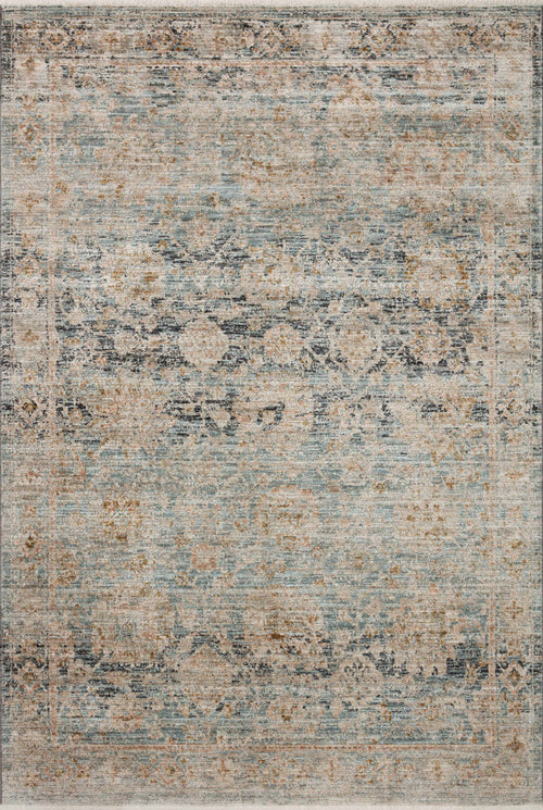 The Rug Corner Jean Stoffer x Loloi Jean Stoffer - Katherine Ocean / Coral Area Rug