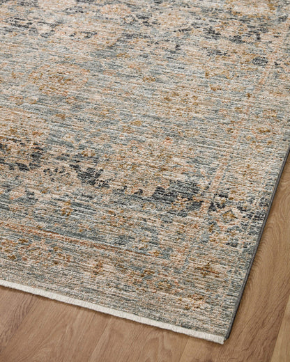 The Rug Corner Jean Stoffer x Loloi Jean Stoffer - Katherine Ocean / Coral Area Rug