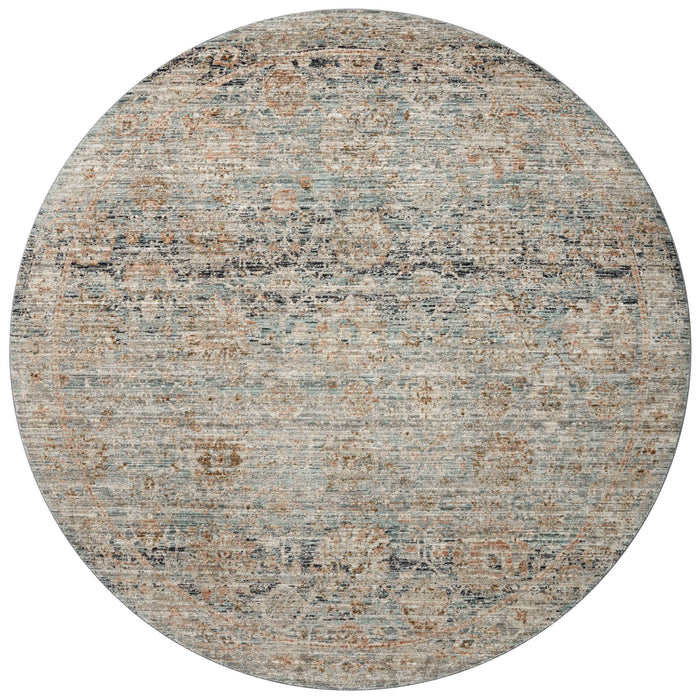 The Rug Corner Jean Stoffer x Loloi Jean Stoffer - Katherine Ocean / Coral Area Rug