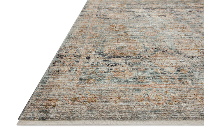 The Rug Corner Jean Stoffer x Loloi Jean Stoffer - Katherine Ocean / Coral Area Rug