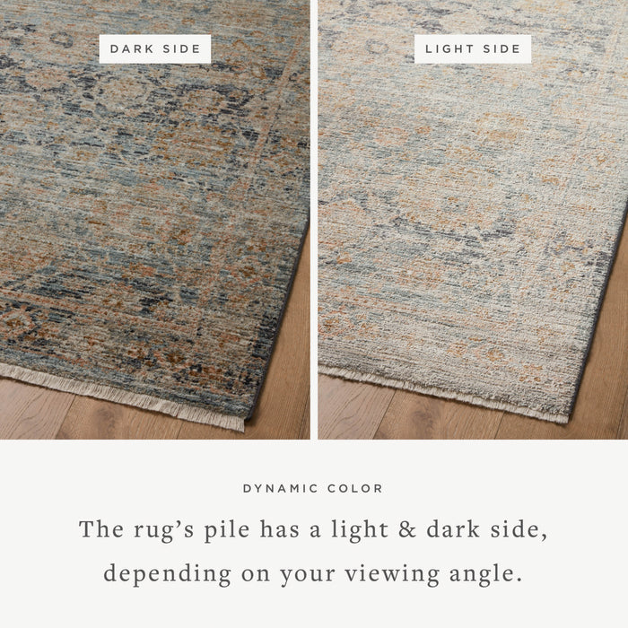 The Rug Corner Jean Stoffer x Loloi Jean Stoffer - Katherine Ocean / Coral Area Rug