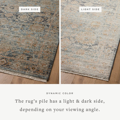 The Rug Corner Jean Stoffer x Loloi Jean Stoffer - Katherine Ocean / Coral Area Rug