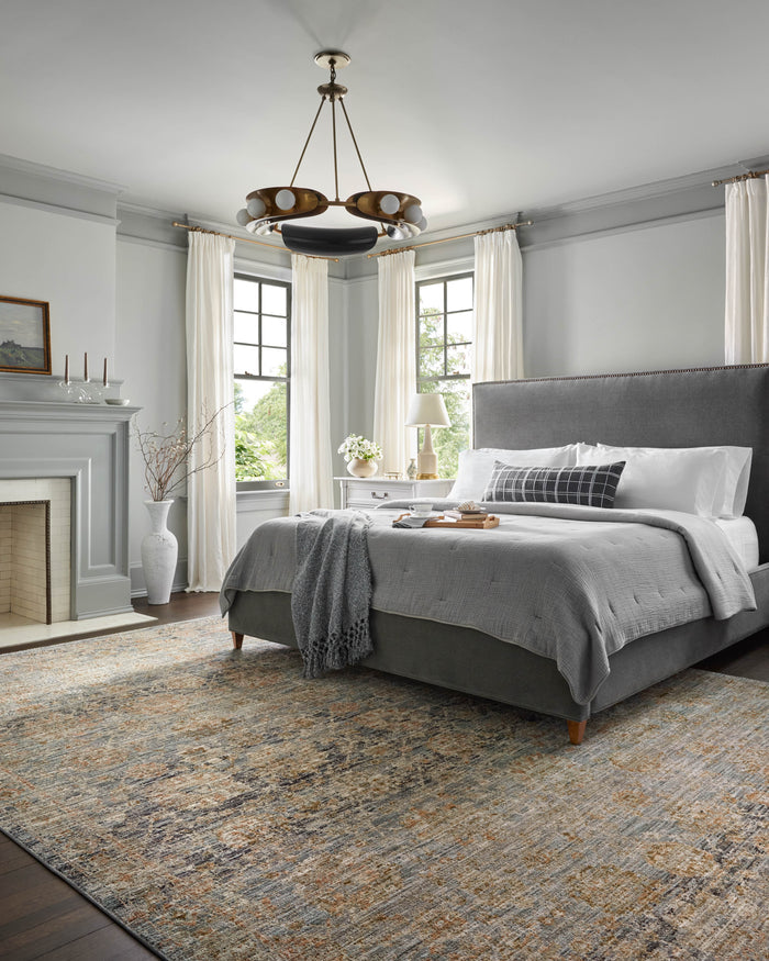 The Rug Corner Jean Stoffer x Loloi Jean Stoffer - Katherine Ocean / Coral Area Rug