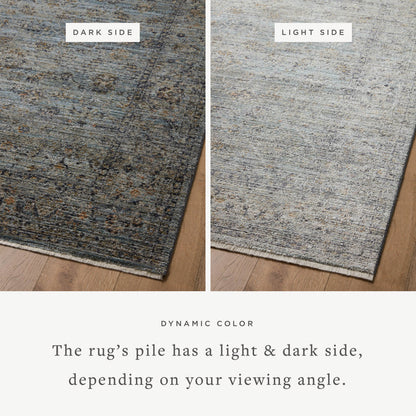 The Rug Corner Jean Stoffer x Loloi Jean Stoffer - Katherine Ocean / Gold Area Rug