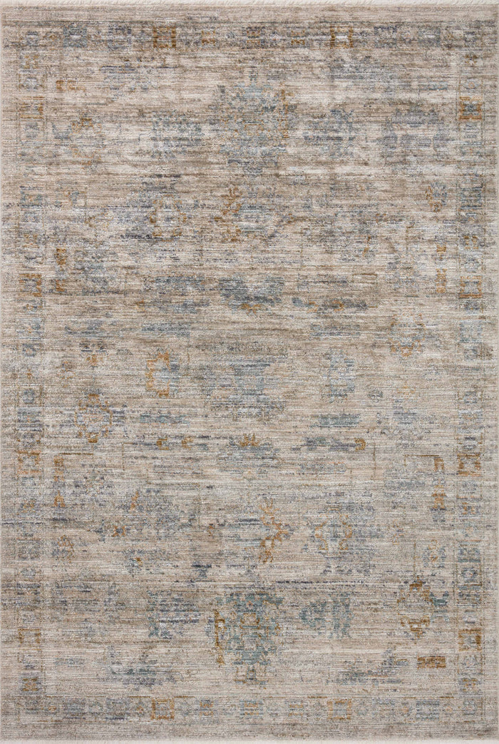 The Rug Corner Jean Stoffer x Loloi Jean Stoffer - Katherine Pebble / Ocean Area Rug