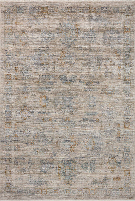The Rug Corner Jean Stoffer x Loloi Jean Stoffer - Katherine Pebble / Ocean Area Rug