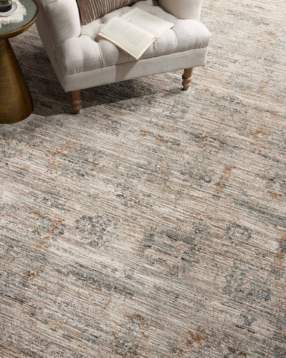 The Rug Corner Jean Stoffer x Loloi Jean Stoffer - Katherine Pebble / Ocean Area Rug