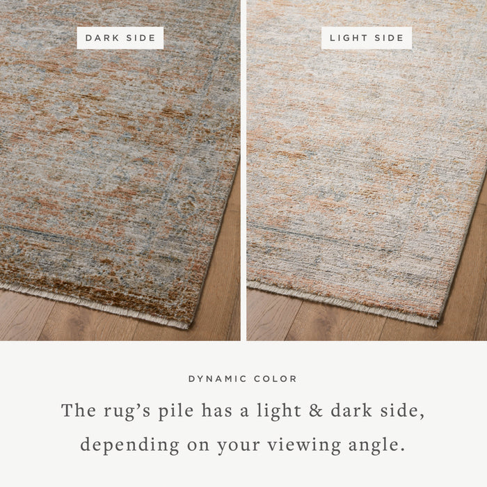 The Rug Corner Jean Stoffer x Loloi Jean Stoffer - Katherine Terracotta / Smoke Area Rug