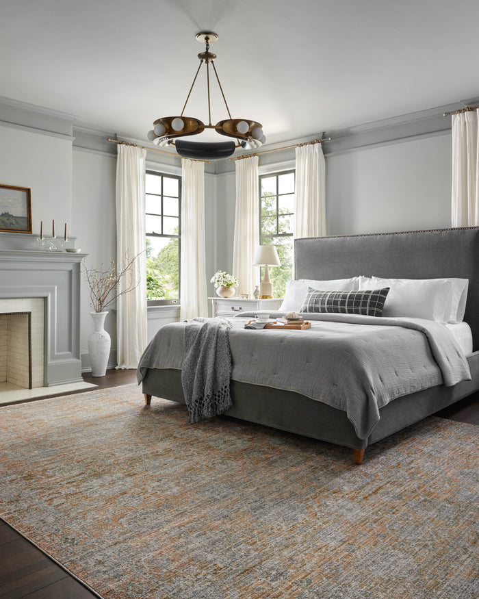 The Rug Corner Jean Stoffer x Loloi Jean Stoffer - Katherine Terracotta / Smoke Area Rug