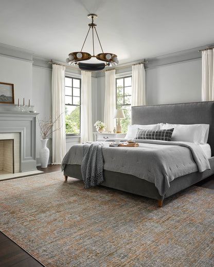 The Rug Corner Jean Stoffer x Loloi Jean Stoffer - Katherine Terracotta / Smoke Area Rug