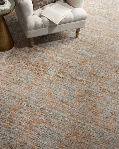 The Rug Corner Jean Stoffer x Loloi Jean Stoffer - Katherine Terracotta / Smoke Area Rug