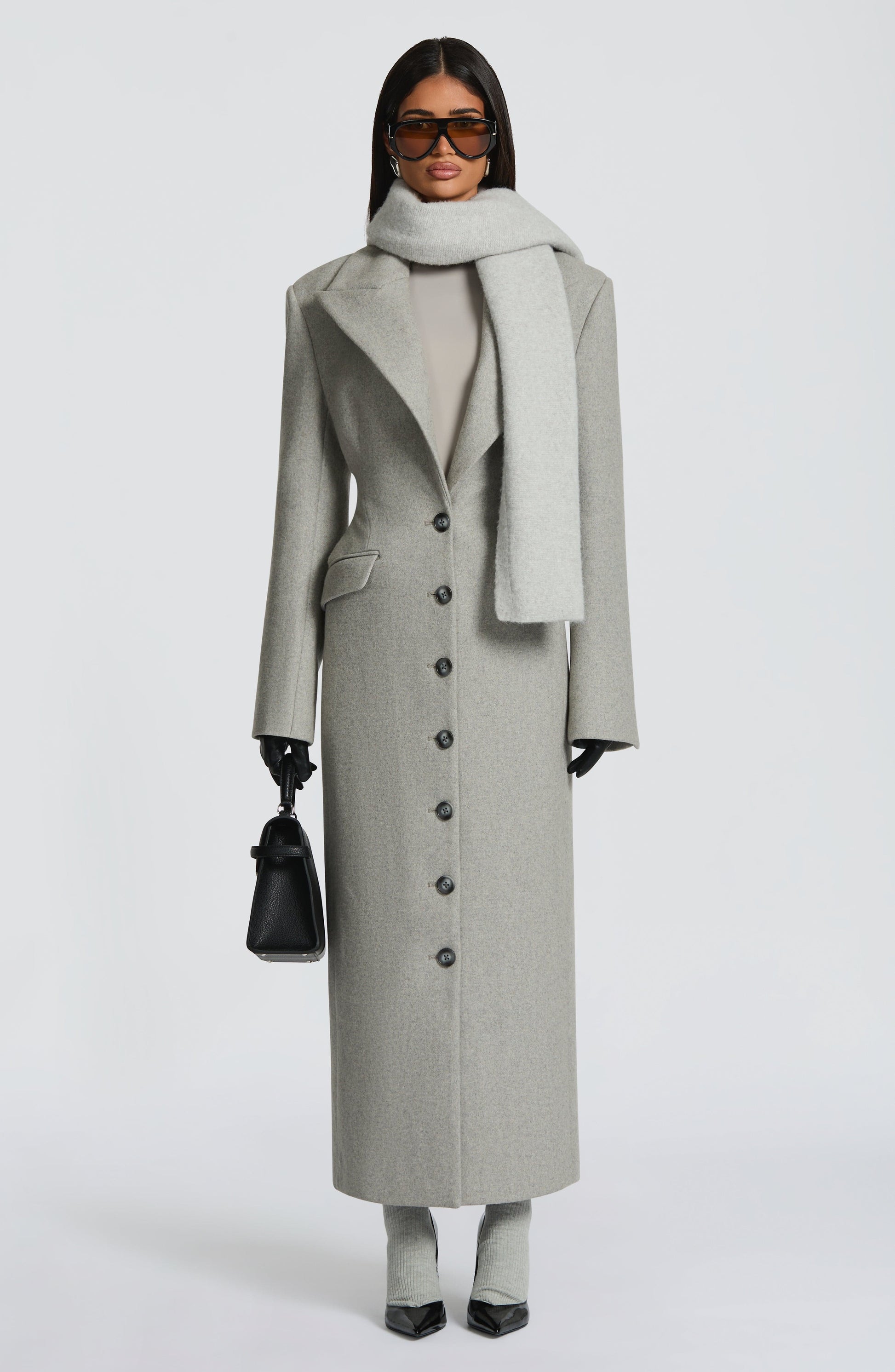 Jeanie Scarf - Light Grey