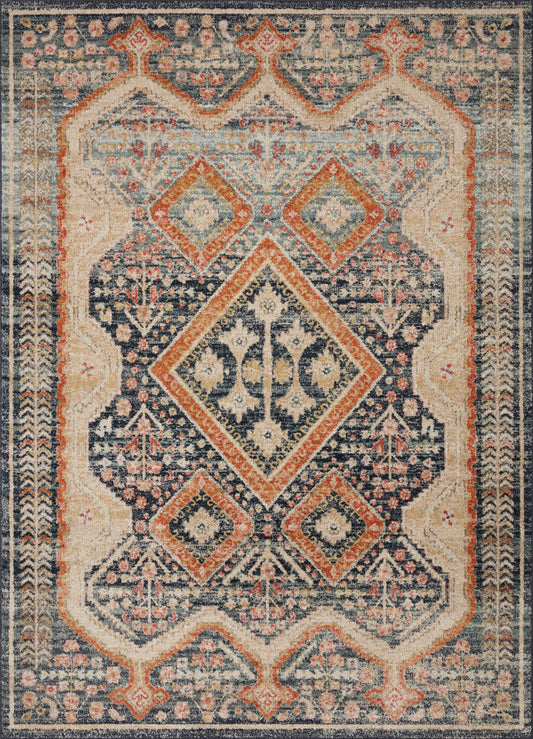 The Rug Corner Loloi II Jocelyn Navy / Multi
