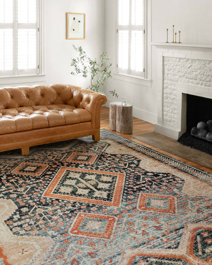 The Rug Corner Loloi II Jocelyn Navy / Multi