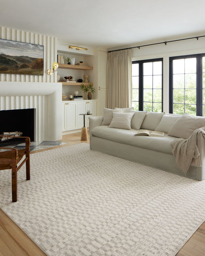 The Rug Corner Loloi II Kamala Ivory / Grey