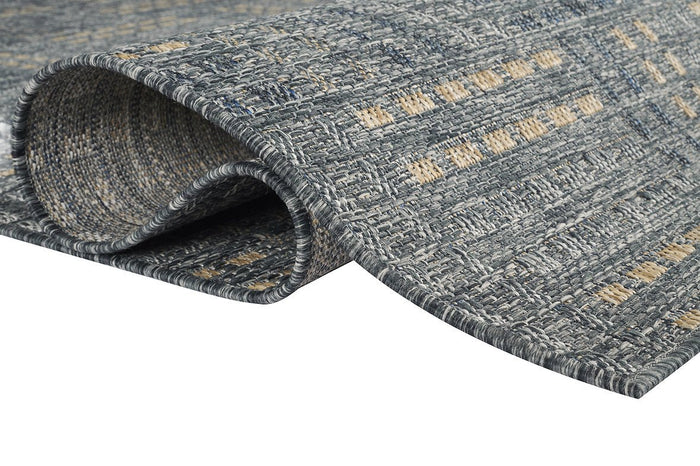 Knots 964 Area Rug - 8' x 10' - Denim - Wichita Home Outlet