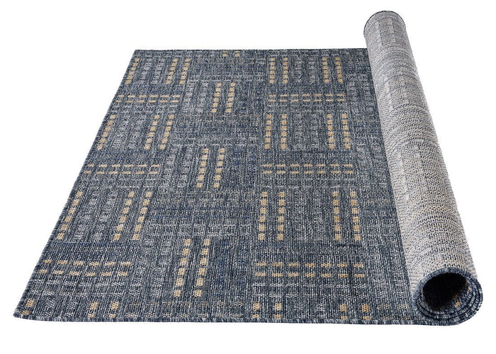Knots 964 Area Rug - 8' x 10' - Denim - Wichita Home Outlet