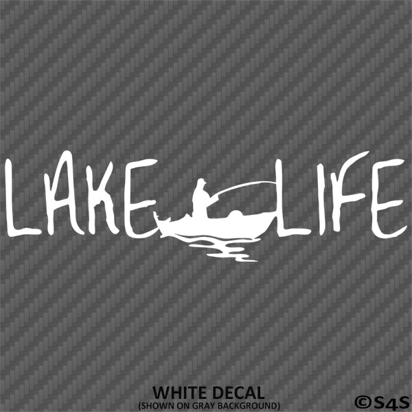 Lake Life Fishing Boating Outdoors Vinyl Decal