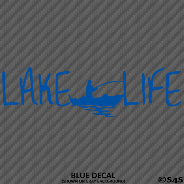 Lake Life Fishing Boating Outdoors Vinyl Decal