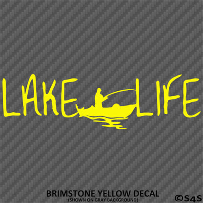Lake Life Fishing Boating Outdoors Vinyl Decal