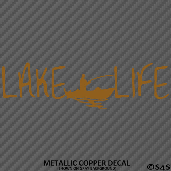Lake Life Fishing Boating Outdoors Vinyl Decal