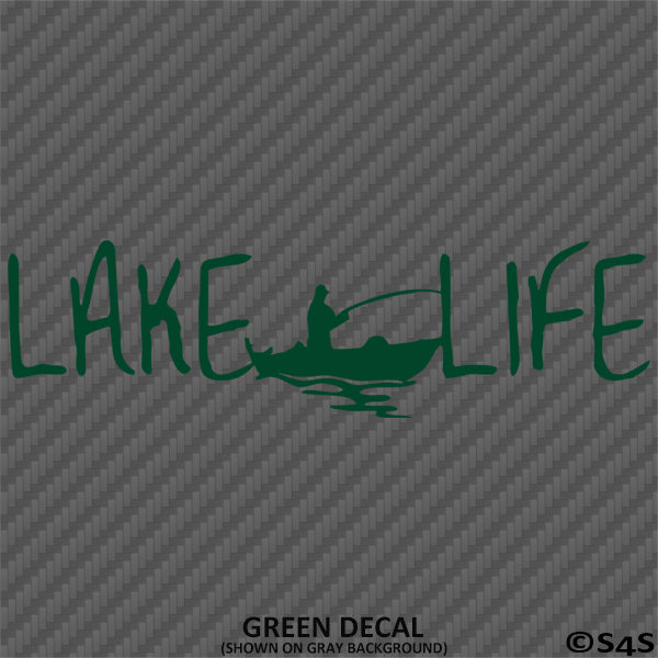 Lake Life Fishing Boating Outdoors Vinyl Decal