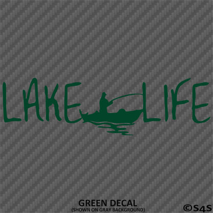 Lake Life Fishing Boating Outdoors Vinyl Decal
