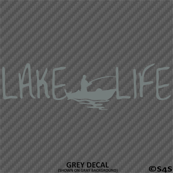 Lake Life Fishing Boating Outdoors Vinyl Decal