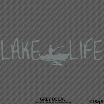 Lake Life Fishing Boating Outdoors Vinyl Decal