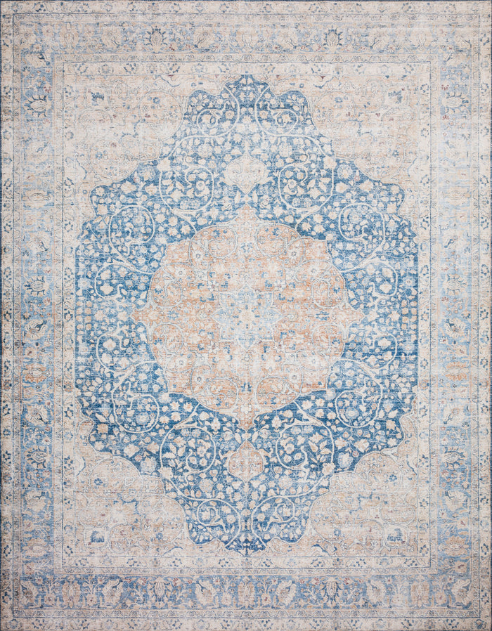 The Rug Corner Loloi II Layla Blue / Tangerine
