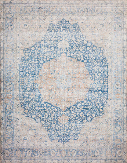 The Rug Corner Loloi II Layla Blue / Tangerine
