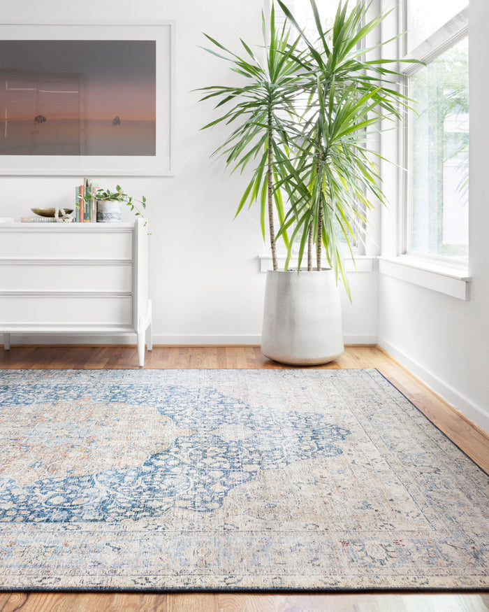 The Rug Corner Loloi II Layla Blue / Tangerine