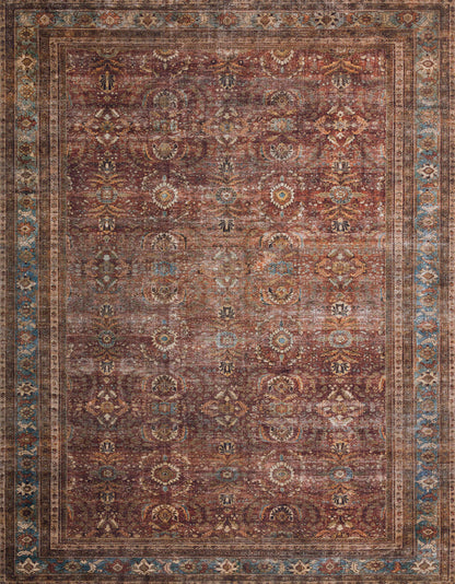 The Rug Corner Loloi II Layla Brick / Blue