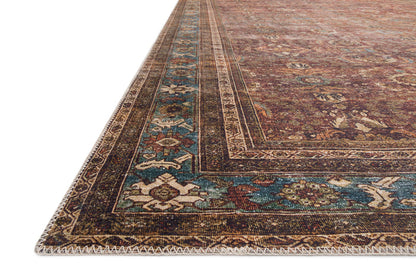 The Rug Corner Loloi II Layla Brick / Blue