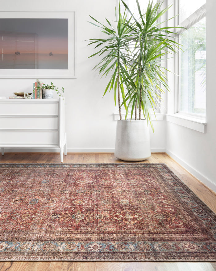 The Rug Corner Loloi II Layla Brick / Blue