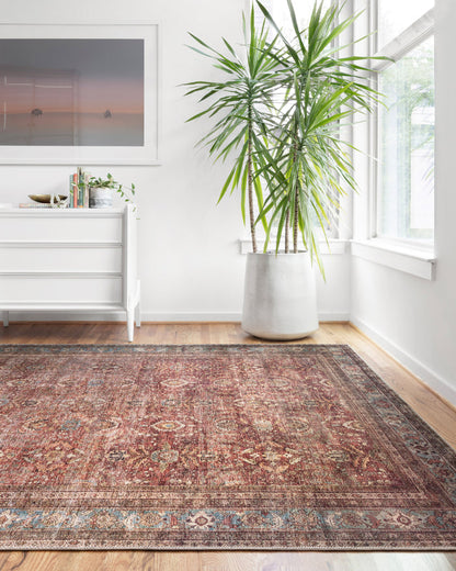 The Rug Corner Loloi II Layla Brick / Blue