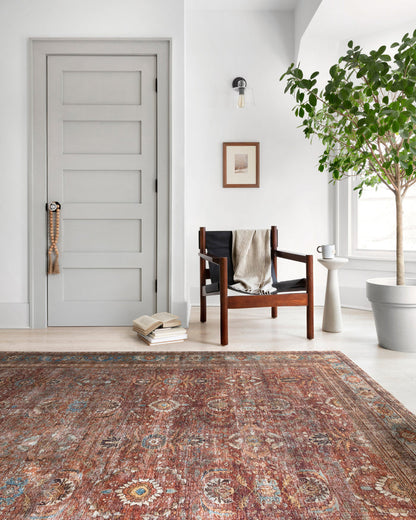 The Rug Corner Loloi II Layla Brick / Blue