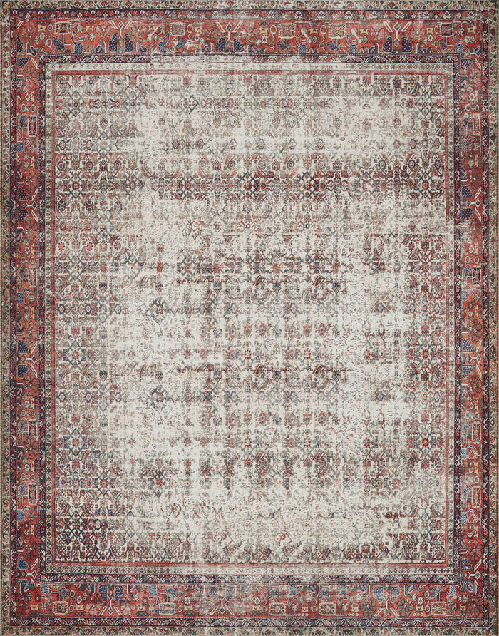The Rug Corner Loloi II Layla Ivory / Brick