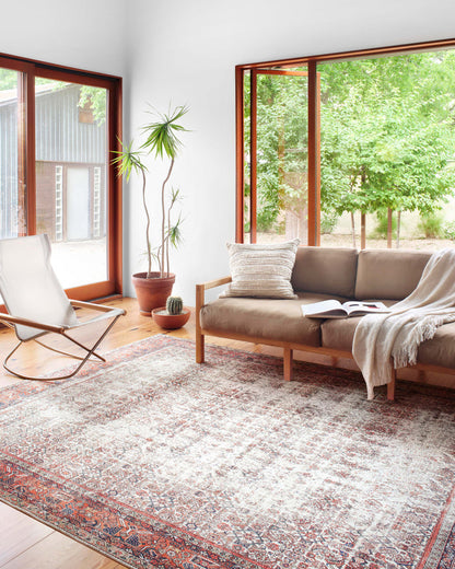 The Rug Corner Loloi II Layla Ivory / Brick