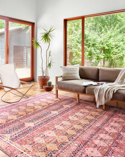 The Rug Corner Loloi II Layla Magenta / Multi